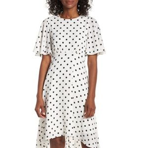 Eliza J fit and flare chiffon dress